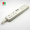 UK 4 way power strip with 2 USB