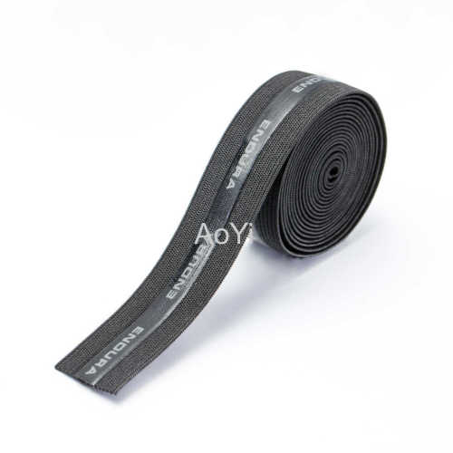 Coated woven elastic tape band with silicone