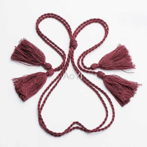 Rayon Braided Tassel Fringe for home decoration