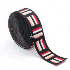 4cm Polyester Spandex Embroidered elastic band