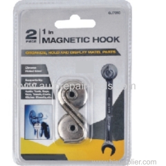 2 Pcs 1" Magnetic Hook