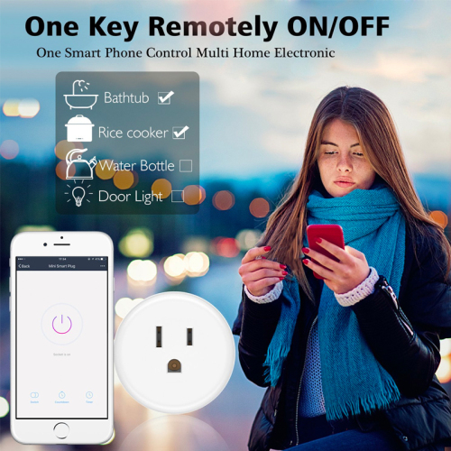 LaneTop Mini WiFi Smart Outlet Timing Switch Energy Monitoring No Hub Required X6 US