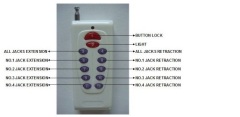 automatic leveling system with remote