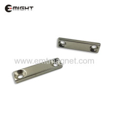 Sintered NdFeB Strong Magnet Countersink Block magnet Rare Earth Permanent Magnet hole Neodymium Magnets