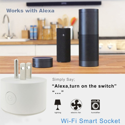 Mini Wi-Fi Smart Socket Outlet US Plug Turn ON/OFF Electronics from Anywhere With RGB Lighting X1 US