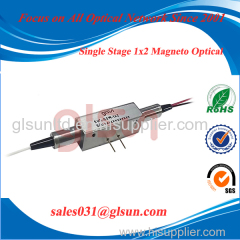 Single stage 1x2 Magneto Optical Switch Fiber Switch