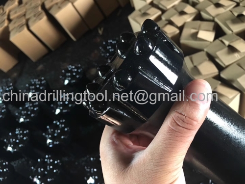 Threaded button rock drill bit