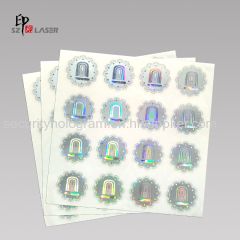 Shiny Self adhesive anti fake custom 3d hologram sticker