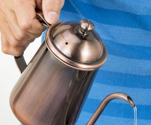Stainless Steel Long Mouth tea Pot
