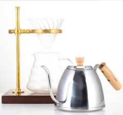 stainless steel long spout pour over coffee pot