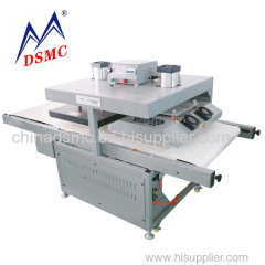 Line type pneumatic cold and hot heat transfer machine