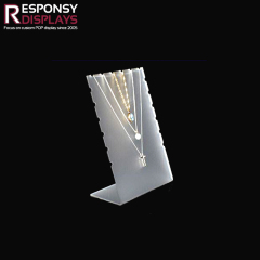 Attractive Multiple Shape Countertop Semitransparent Acrylic Jewelry Display