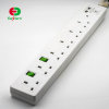 UK extension socket extension lead 2.0 meter electrical socket 6 Outlets Universal Power Strip