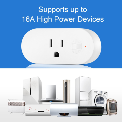 16A Wi-Fi Enabled Mini Smart Outlet Remote Control with Timer