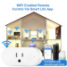 16A Wi-Fi Enabled Mini Smart Outlet Remote Control with Timer