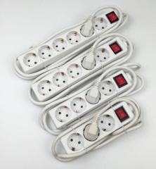 PP Shell Electrical Germany Surge Protector Power Strip