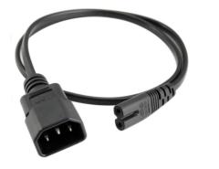 IEC320 C7 to C14 Power Cord 0.3m 0.5m 0.6m 1m 2m 3m