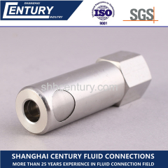 Stainless Steel Button Type Semi Automatic Quick Coupling Chemical Quick Disconnect Coupling