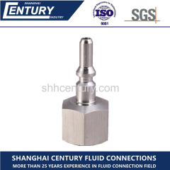 Stainless Steel Button Type Semi Automatic Quick Coupling Chemical Quick Disconnect Coupling