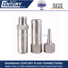 Stainless Steel Button Type Semi Automatic Quick Coupling Chemical Quick Disconnect Coupling