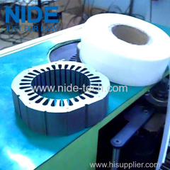 Electric motor stator insulation paper inserting machine