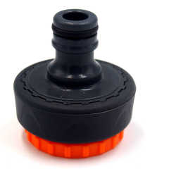 Plastic female water tap fitting with soft coated