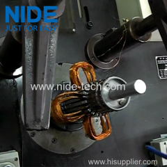 Motor stator coil servo winding inserting machine