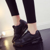 Full Black Adventurer Outdoor Shoes in PU Sole with Love Airbag