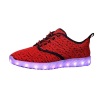 Boost Sply Red fly knitting shoes with LED lights exporter