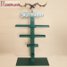 New design green floor metal wine display rack with antler