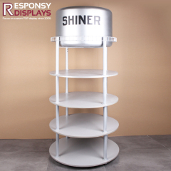 Shiner Water Tower Display Drink Beverages Shelves for Supermarket