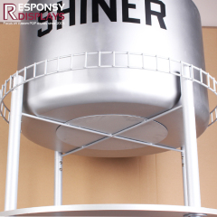 Shiner Water Tower Display Drink Beverages Shelves for Supermarket