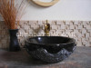 Black Jade Marble Bathroom Basin China Black Marble