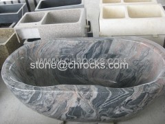 Chinese Juparana Granite Bathtubs Grey Granite Tubs