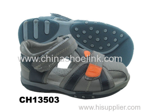Child leather sport sandals supplier