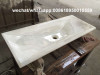 White onyx bathroom rectangle vessel sinks stone wash basin