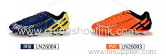 Orange soccer shoes manufactor