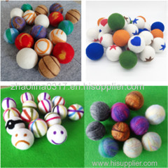 hot sale 6-Pack XL 100% New Premium Zealand Organic wool dryer balls felt ball