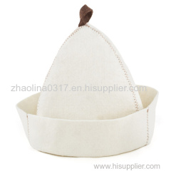 100% Wool Felt Sauna Cap