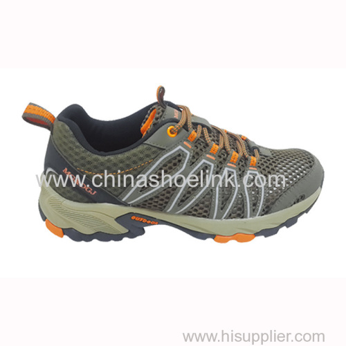 Olive men trekking shoes hiking shoes walking shoes manufactor