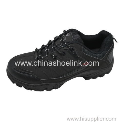 Best black hiking shoes China trekking shoes walking shoes factory