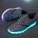 Best fly knitting shoes with LED lights skateboard shoes manufactor