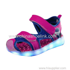 Best kids sandals skateboard shoes with LED lights supplier