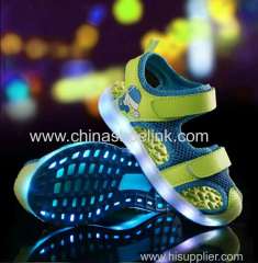 Best kids sandals skateboard shoes with LED lights supplier