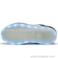 Best skateboard shoes with LED lights sport casual shoes supplier