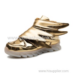 Wings Shoes Best skateboard shoes with LED lights sport casual shoes exporter