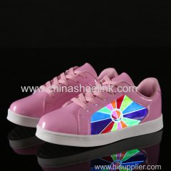Best skateboard shoes with LED lights sport casual shoes fashion shoes manufactor