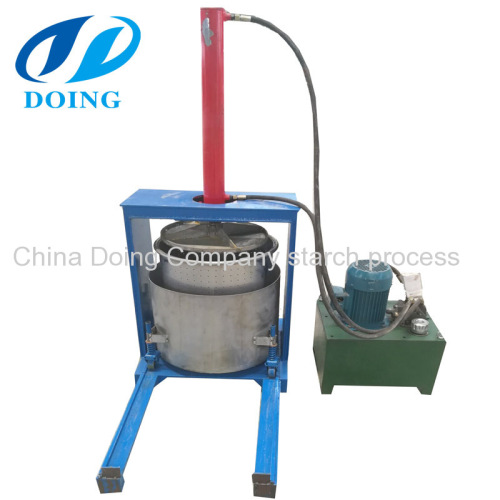 Hydraulic press filter cassava dewatering machine