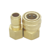 Copper ST American Dixon DQC-E Straight Through Hydraulic Quick Disconnect Coupler Set NPT 1/2