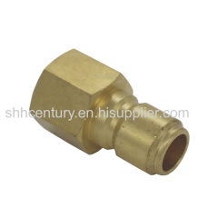 Copper ST American Dixon DQC-E Straight Through Hydraulic Quick Disconnect Coupler Set NPT 1/2